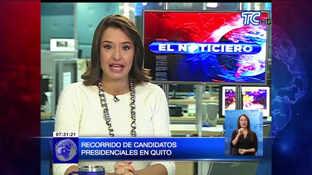Recorrido de candidatos presidenciales en Quito