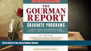 FREE [PDF]  Princeton Review: Gourman Report of Graduate Programs, 8th Edition: A Rating of