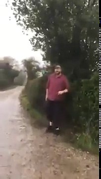 Tyson Fury attempts to jump a gate