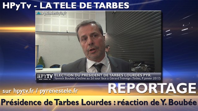 HPyTv Tarbes | Présidence de l'agglo La réaction de Yannick Boubée (9 janvier 2017)