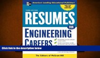 FREE [PDF]  Resumes for Engineering Careers, Third ed. (McGraw-Hill Professional Resumes) PDF