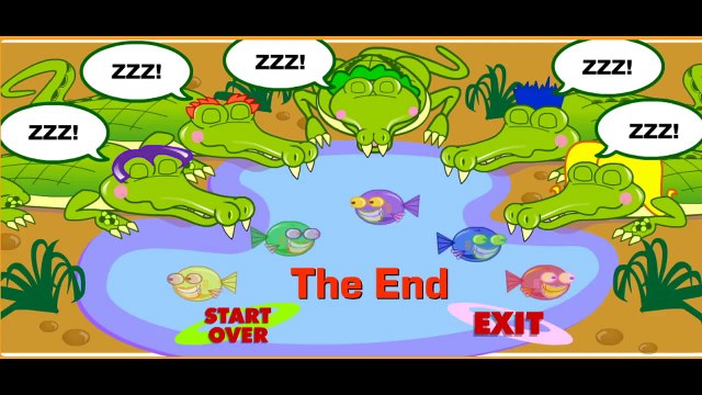 Learn Colors with Color Fishes For Children, Teach Colours, Baby Kids Learning Videos crocodiles