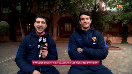 Descargar video: FCB Hoquei: El test escolar amb Lucas Ordoñez i Pablo Álvarez