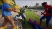 Police Spiderman ARREST Hulk MotorBike w/ Paw Patrol Chase Frozen Elsa Mickey Superhero in Real Life