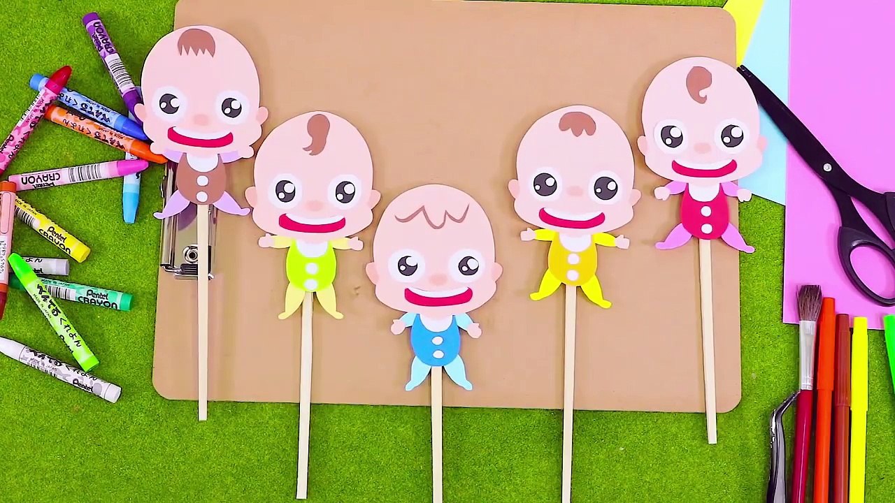 Five Little Babies Paper Craft Full ver. | Children Nursery Rhyme | Kids Songs | Baby Puff Puff