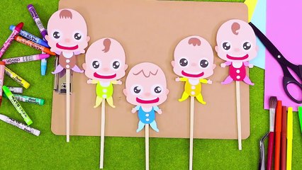 Five Little Babies Paper Craft Full ver. | Children Nursery Rhyme | Kids Songs | Baby Puff Puff
