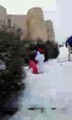 Neve a Castel del Monte, giretto nel pomeriggio del 10 gennaio 2017