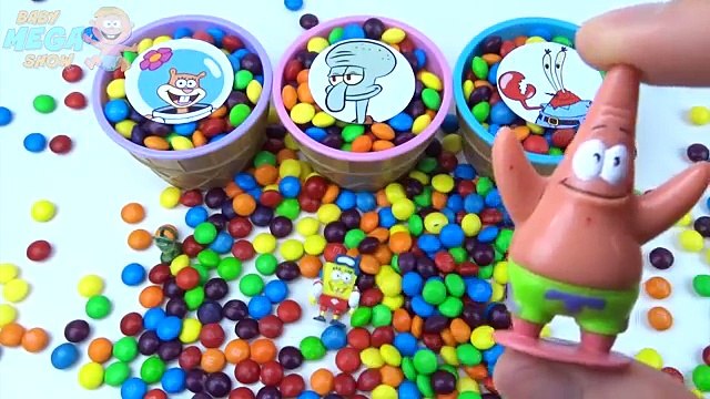 Ice Cream Spongebob Stacking Candy Colors Skittles M&Ms Spongebob Collection Toys