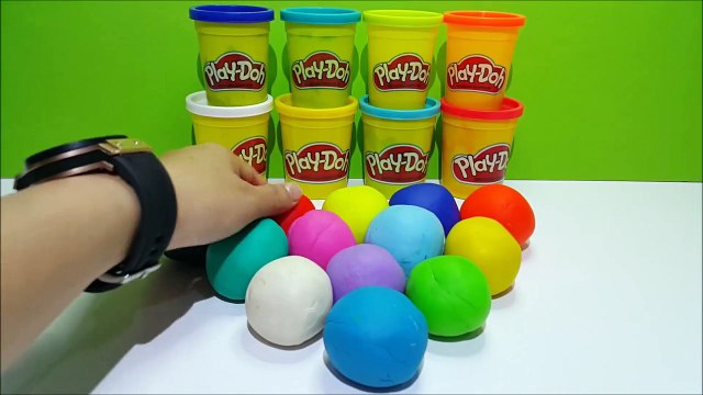 Fun Learn Colours with Play Doh Swiss Roll Shape For Kids Toddlers Preschoolers