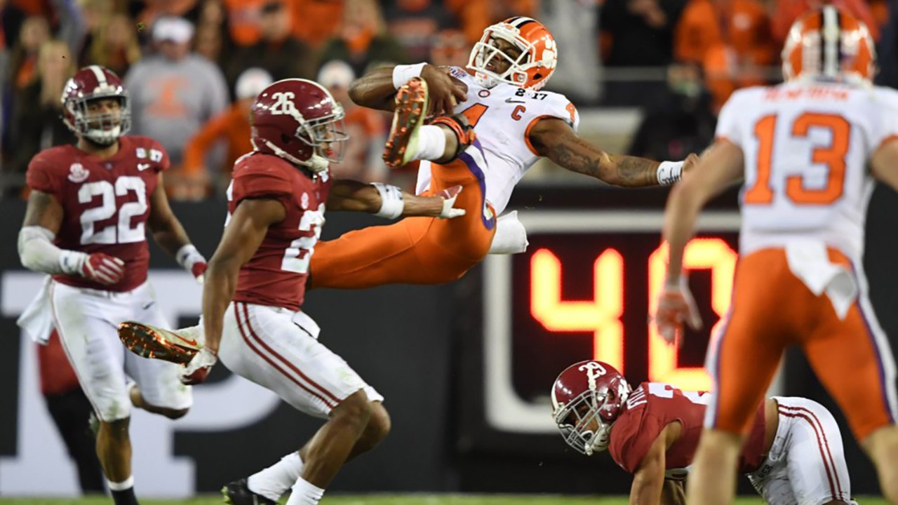 Deshaun Watson DESTROYED by Alabama Defender, Responds w/ National Championship Winning Touchdown