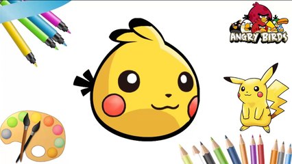 Angry Birds Pokemon Go Transform - Pokemon Transform to Angry Birds For Learning Colors Part 5