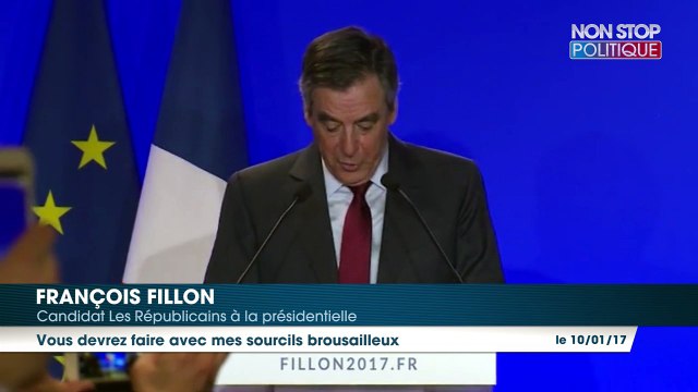 François Fillon aux journalistes : vous devrez faire avec mes sourcils broussailleux
