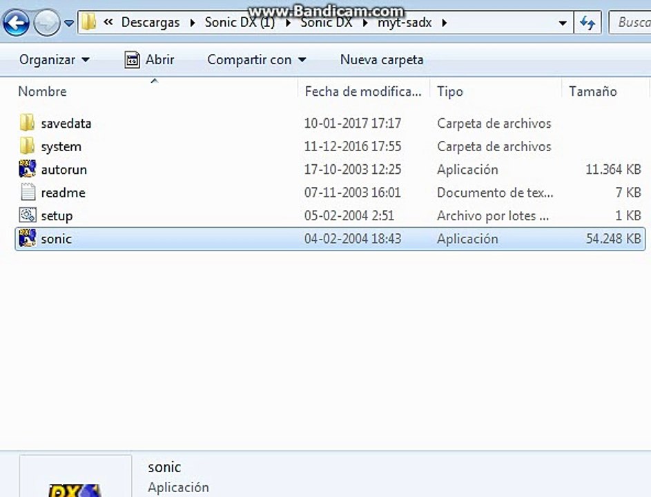 Sonic dx presentacion