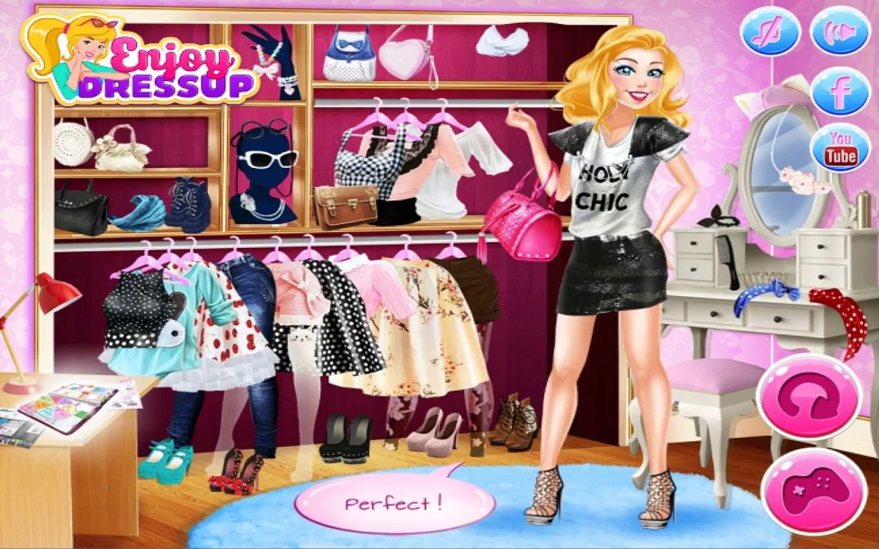 Barbies Fashion Planner Barbie Dress Up Game For Girls Video Dailymotion