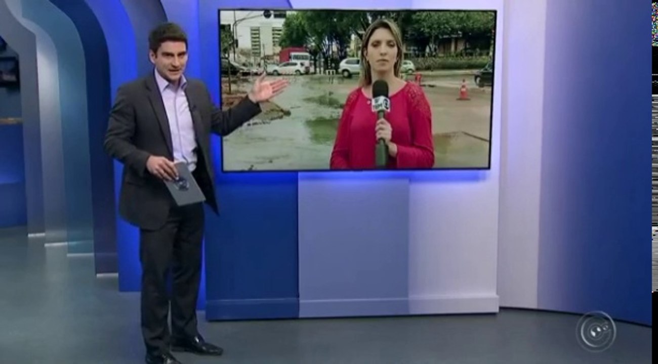 TV TEM mostrou o 1º Temporal de 2017 em Bauru