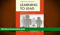 FREE [PDF]  Learning to Lead: A Handbook for Postsecondary Administrators (The ACE Series on