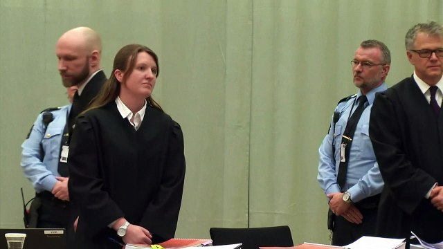 Murderer Anders Behring Breivik gives Nazi salute in court