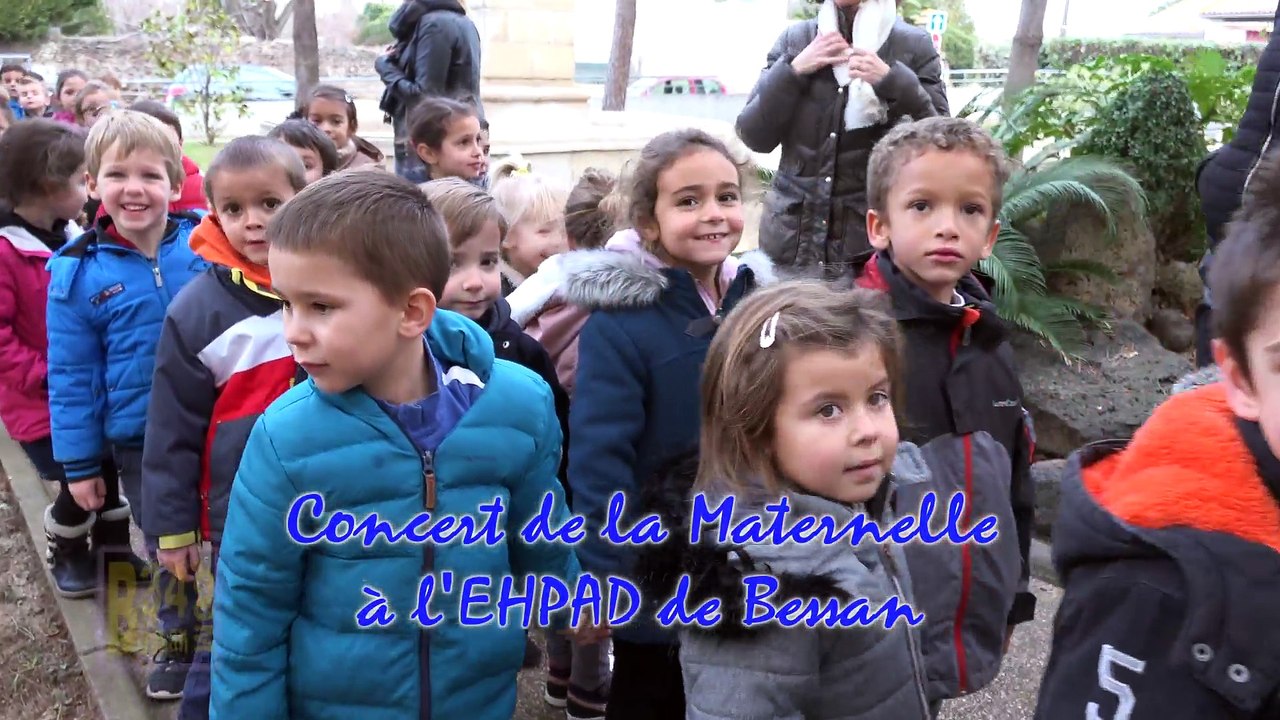 Concert de la Maternelle à la maison de retraite de Bessan