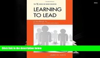 FREE [PDF]  Learning to Lead: A Handbook for Postsecondary Administrators (ACE/Praeger Series on