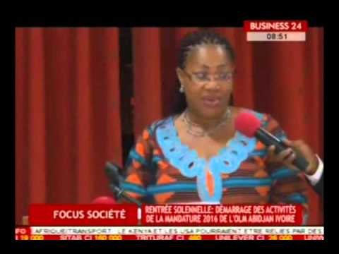 Focus Eco Rentrée solennelle Demarrage des activités de la mandature 2016 de l'OLM Abidjan Ivo