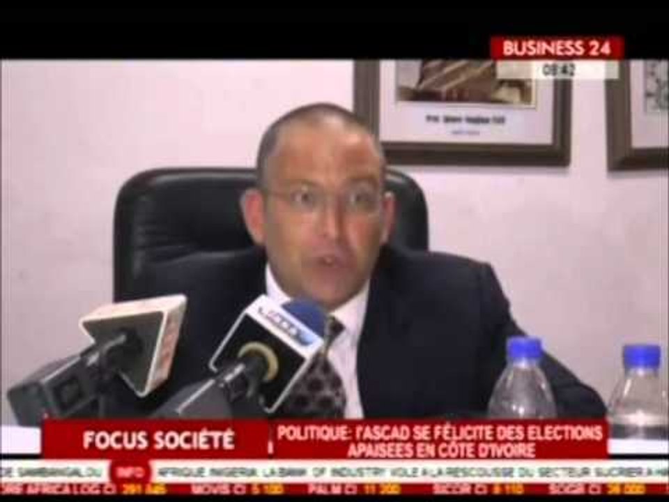 Focus Société   L'ASCAD se félicite des élections apaisées en Côte d'Ivoire /Business 24
