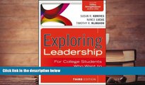 EBOOK ONLINE  Exploring Leadership: For College Students Who Want to Make a Difference PDF