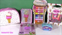 Ice Cream Shop Makeup HAUL! Sparkle Cosmetic Case! Eyeshadow Mascara Lip Balms! SHOPKINS Squinkies