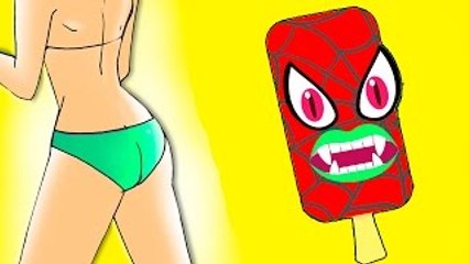 Maleficent Vampire Ice Cream ATTACK w/ Spiderman crazy RUN Joker! Princess in Real Life