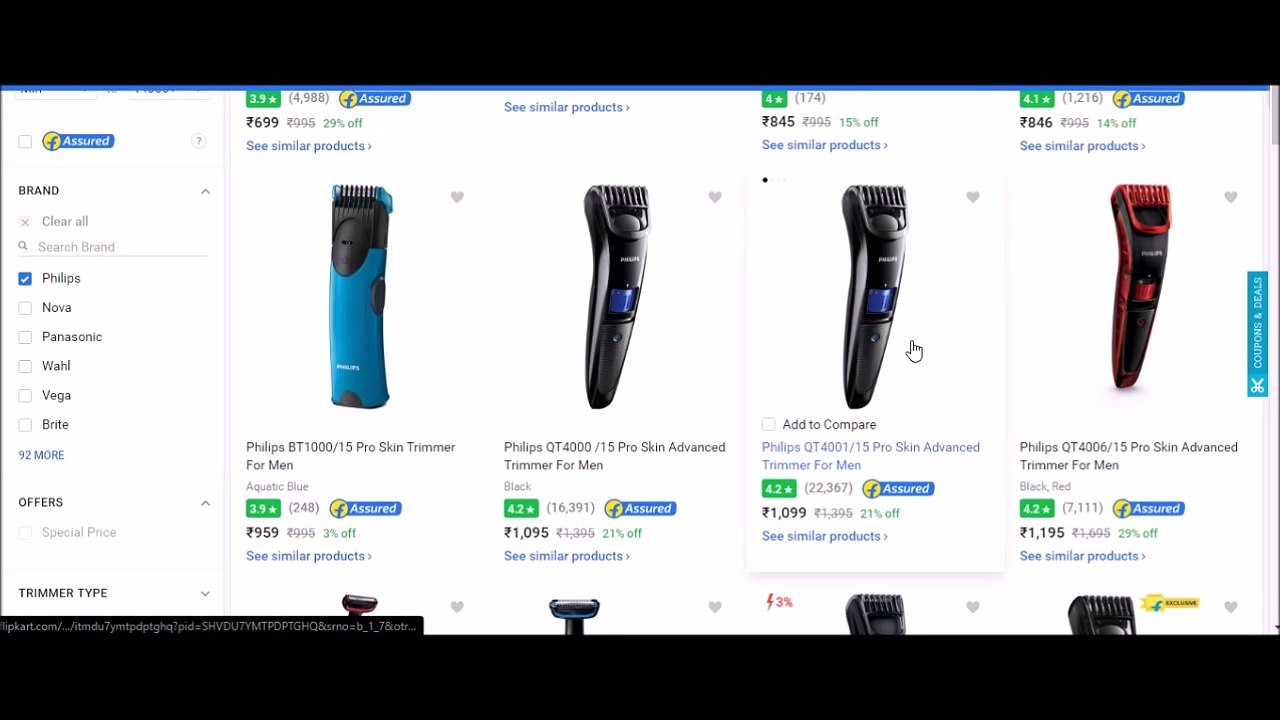 Which trimmer to buy under Rs. 500, 1000 and 2000. Last one is the BEST.
