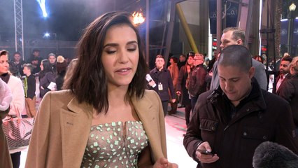 Nina Dobrev gives us a cheeky hint about Vampire Diaries