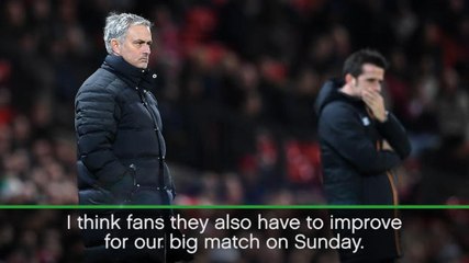 Fans have to improve - Mourinho