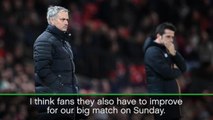 Fans have to improve - Mourinho