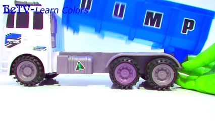 Teaching colors for kids - Learn colors with dump truck toys for children - learning-ynjpFH344ss