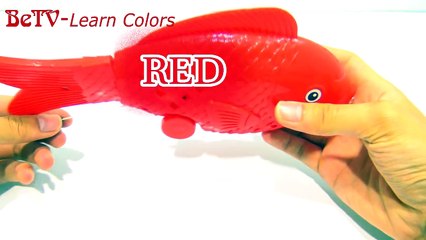 Teaching colors for kids - Learn colors with fish toys for children - learning-xaeD-A31gxI