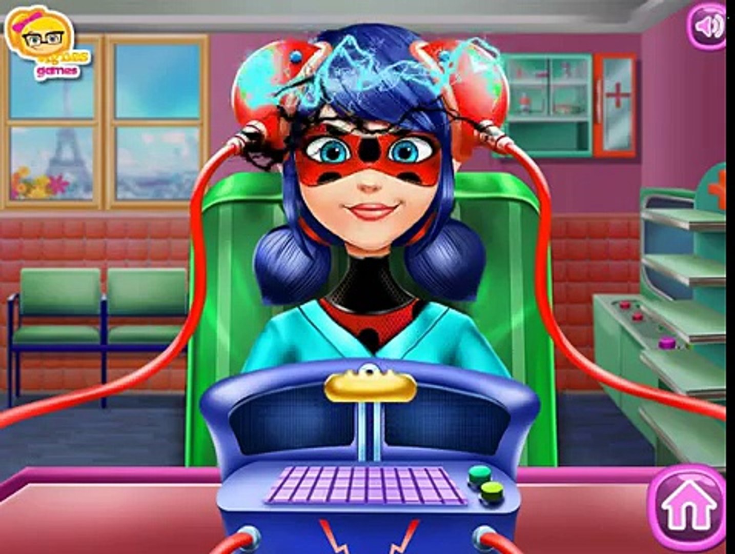 Ladybug Brain Doctor - Surgery Cartoon Game Movie for Kids - Disney Miraculous Ladybug