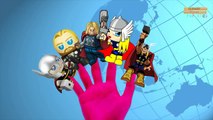 Thor Cartoons For Kids Finger Family Rhymes | Thor Cartoon Finger Family Children Nursery Rhymes
