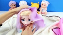 Frozen Hair Styling Doll Salon Disney Princess Chic Vanity Play Set Elsa Doll Salon Set Toy Videos 3
