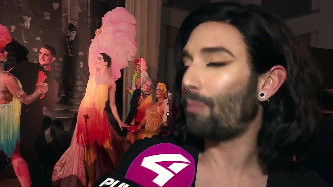 Conchita bei Life Ball Präsentation  9.1.2017