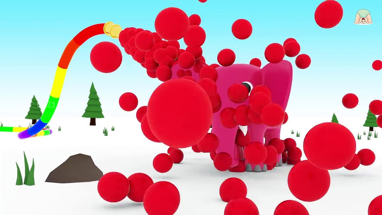 Learning Colors For Kids Elephant Animals Colors    Learn Animals Colors & Sounds