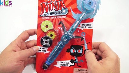 Kidschanel - Ninja Disc Launcher, The Secret Art Of Flying Foam!