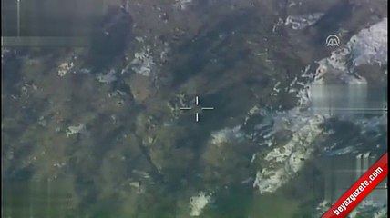 Irak'ın kuzeyi Zap bölgesinde hedeflerin imha anı