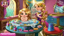 ★ Disney Princesses ★ Rapunzel, Snow White, Anna & Elsa Baby Wash Games Compilation ★