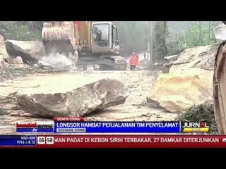 Longsor Hambat Perjalanan Tim Penyelamat