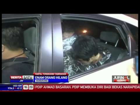KAPAL TONGKANG TABRAKAN - Enam Orang Hilang