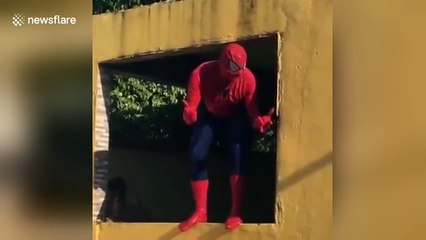 Hilarious 'Spider-Man' fail