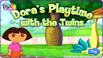 Dora the Explorer Doras Playtime with the Twins Game HD Baby Video