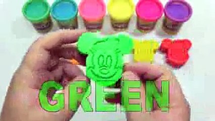 LEARN COLORS PLAY DOH MICKEY MOUSE PEPPA PIG FUN KIDS Finger Family Nursery Rhymes