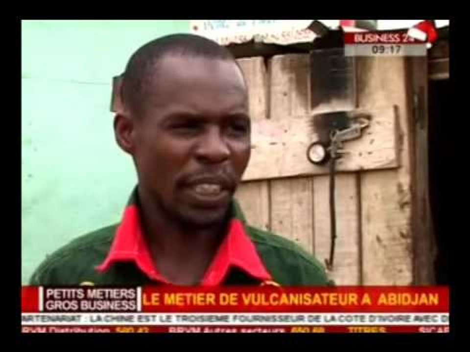 Business 24 / Petit Metiers - Gros Business : Le metier de vulcanisateur a Abidjan