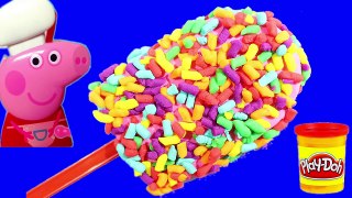 Play doh Frozen  MAKE popsicle ice cream playdoh for Peppa Pig Kids 2016