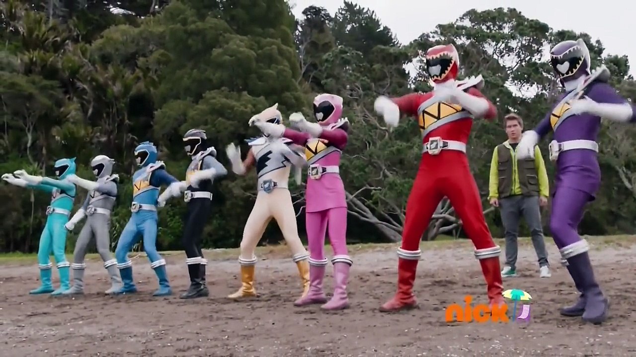 Power Rangers Dino Super Charge - Gone Fishin' - Titano Charge Megazord Fight-MxTGJvBatkM